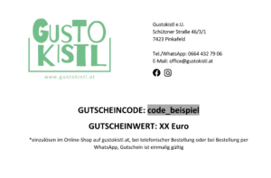 50 Euro Gustokistl Gutschein